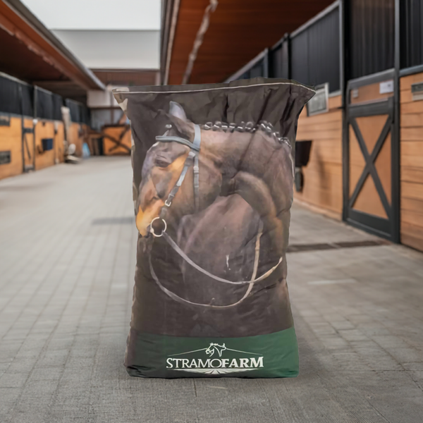 Stramofarm Heupellets für Pferde-25kg Sack - staubfreies Perdefutter