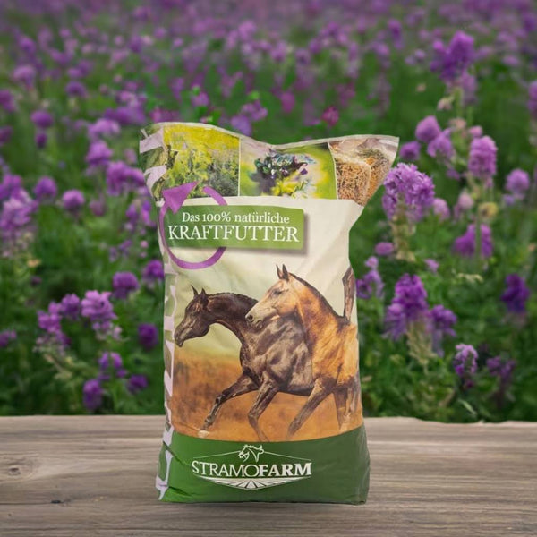 Stramofarm Luzernepellets für Pferde - 25kg Sack, proteeinreich & staubfrei